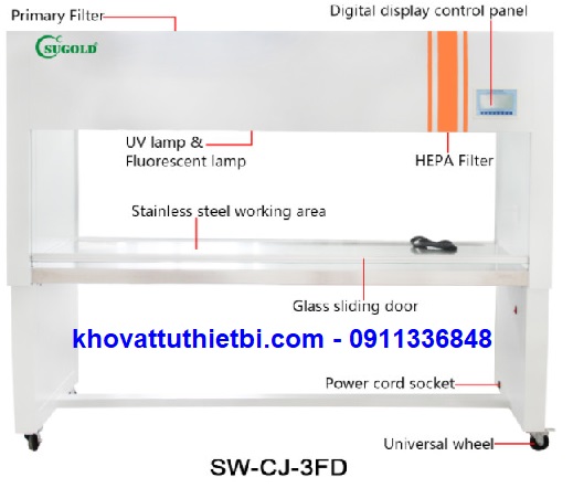 Tủ cấy vi sinh Sugold SW-CJ-3FD
